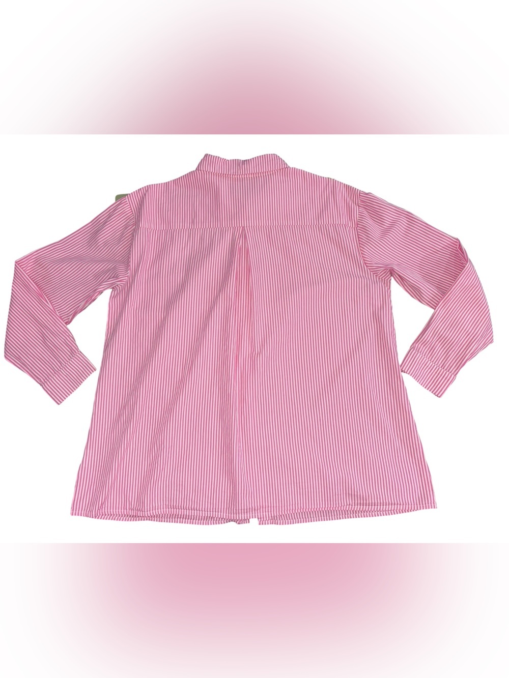 Princess Polly Pink Stripe Organic Cotton Button Down Shirt Cover Up Size 6 - Picture 3 of 8